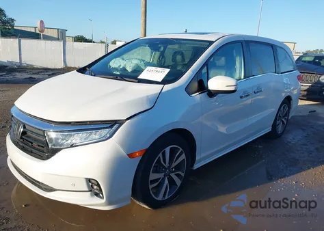 2022 Honda Odyssey Touring из США, поврежденный, VIN 5FNRL6H85NB058948